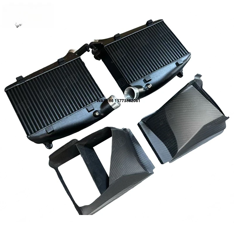 for RS6 RS7 C8 Platform Upgraded Intercooler Aluminum Air Guide Enhances Heat Exchange for Turbo V8 1 Year Warranty