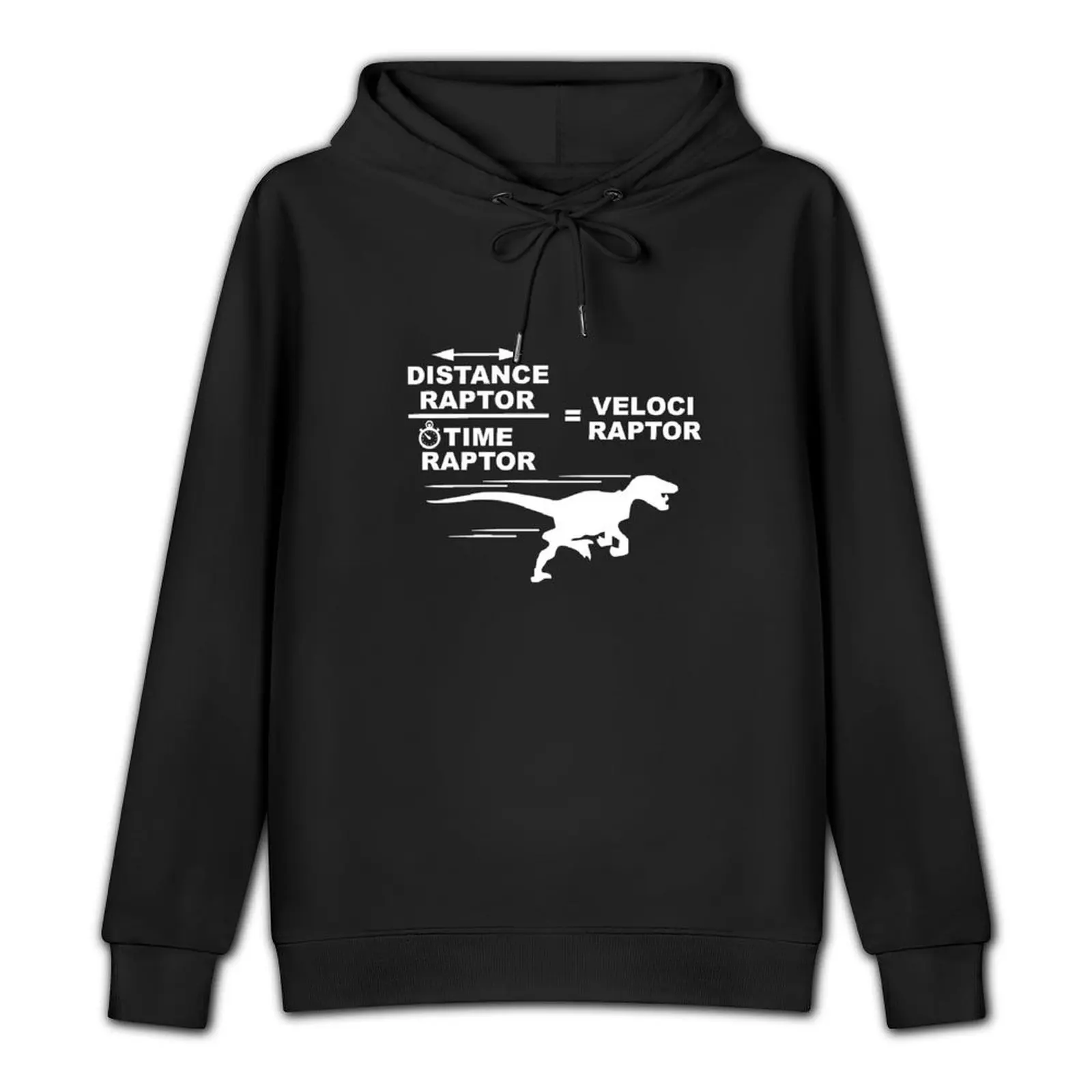 Distance raptor divided by time raptor equals velociraptor Pullover Hoodie autumn new products autumn clothes new in hoodies