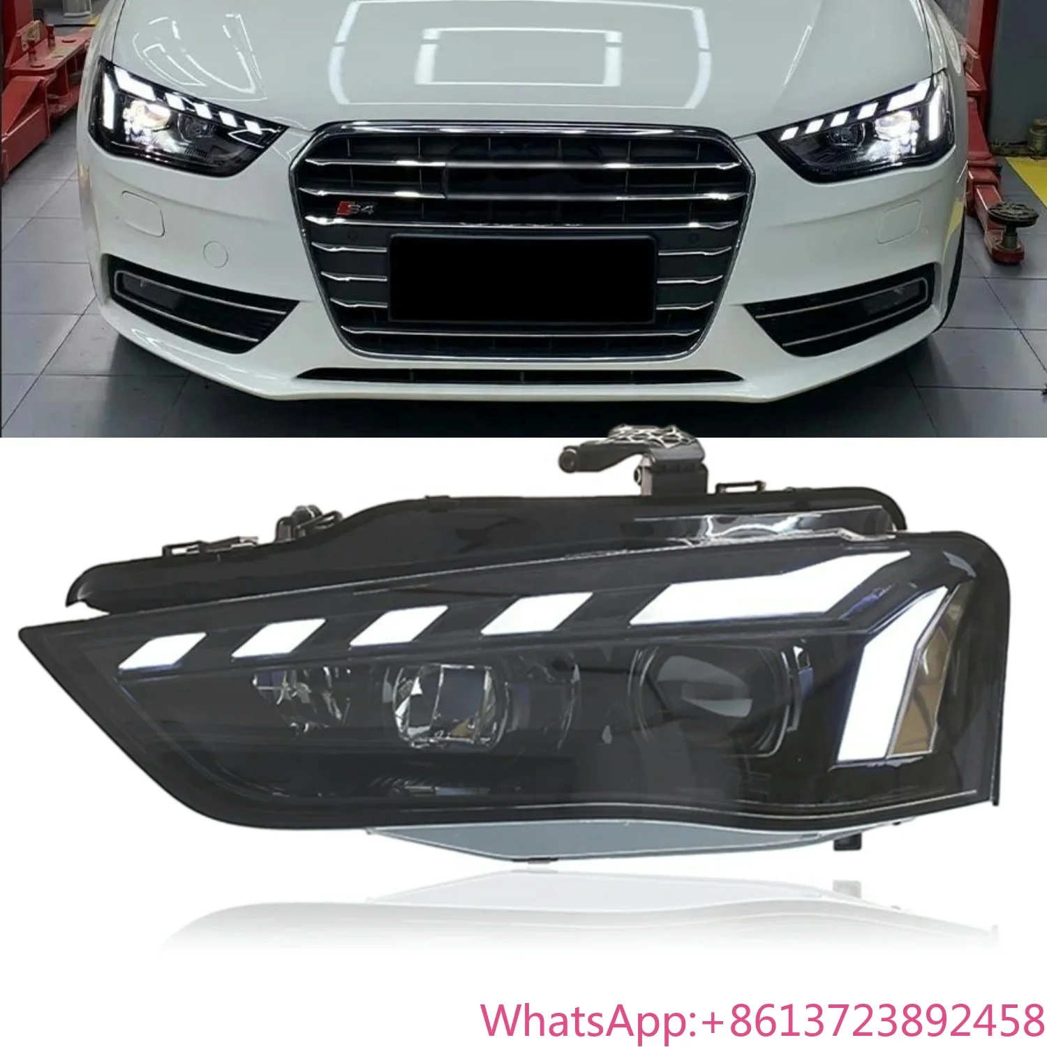 

A4 B8.5 A4L DRL LED Matrix Headlamp 2009-2016 High Beam Turn Signal Headlight Head Lamp Modified Upgrade Front Light for Audi