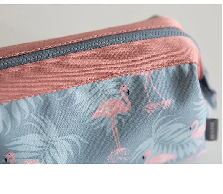 Neue Mode Kosmetik Tasche Frauen Wasserdichte Flamingo Make-Up Taschen Reise Veranstalter Kultur Kits Tragbare Make-Up Taschen Kosmetikerin – Detail 16