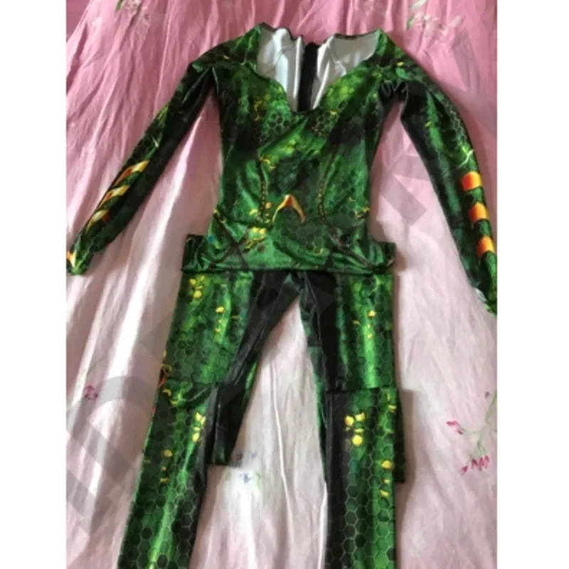 Traje de cosplay de película de Carnaval de Halloween para mujer, mono de cosplay de aquaman y mera, peluca de superhéroe, mono Zentai, monos para adultos