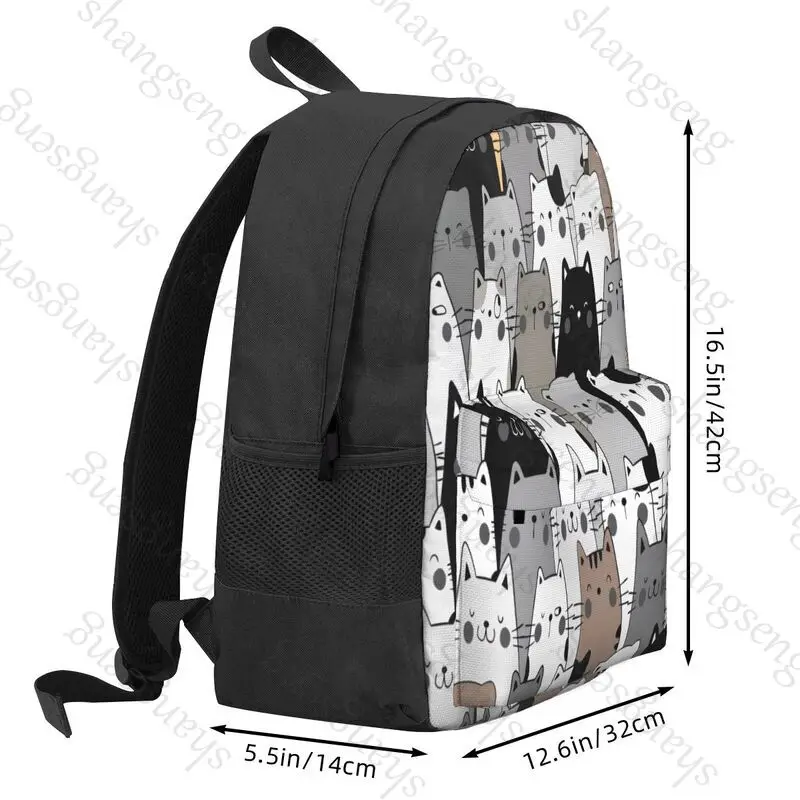 Cartoon cat pattern Backpack School Suitable for student holiday and travel backpack laptop USB Backpack