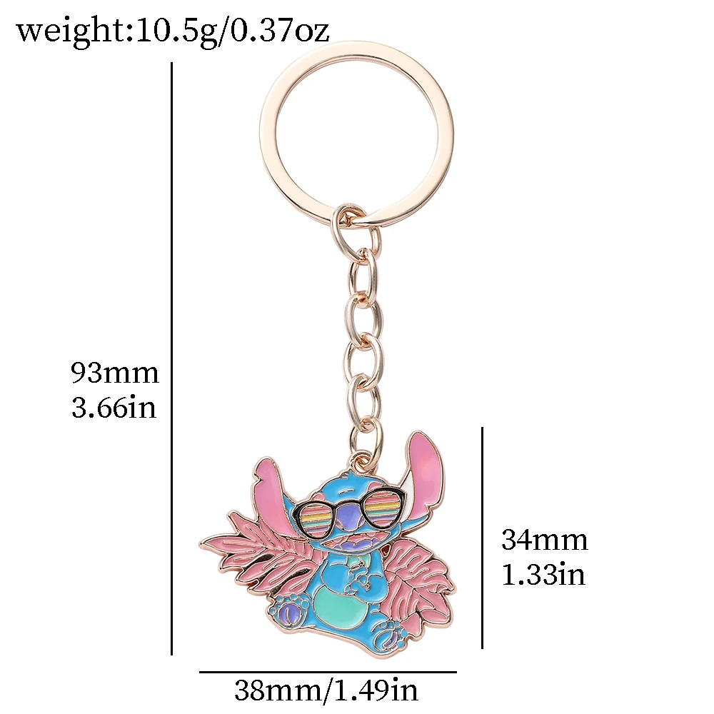 Disney Stitch Cartoon Keychain Anime Figure Lilo & Stitch Bag Pendant for Boys Girls Kids Toy Gift