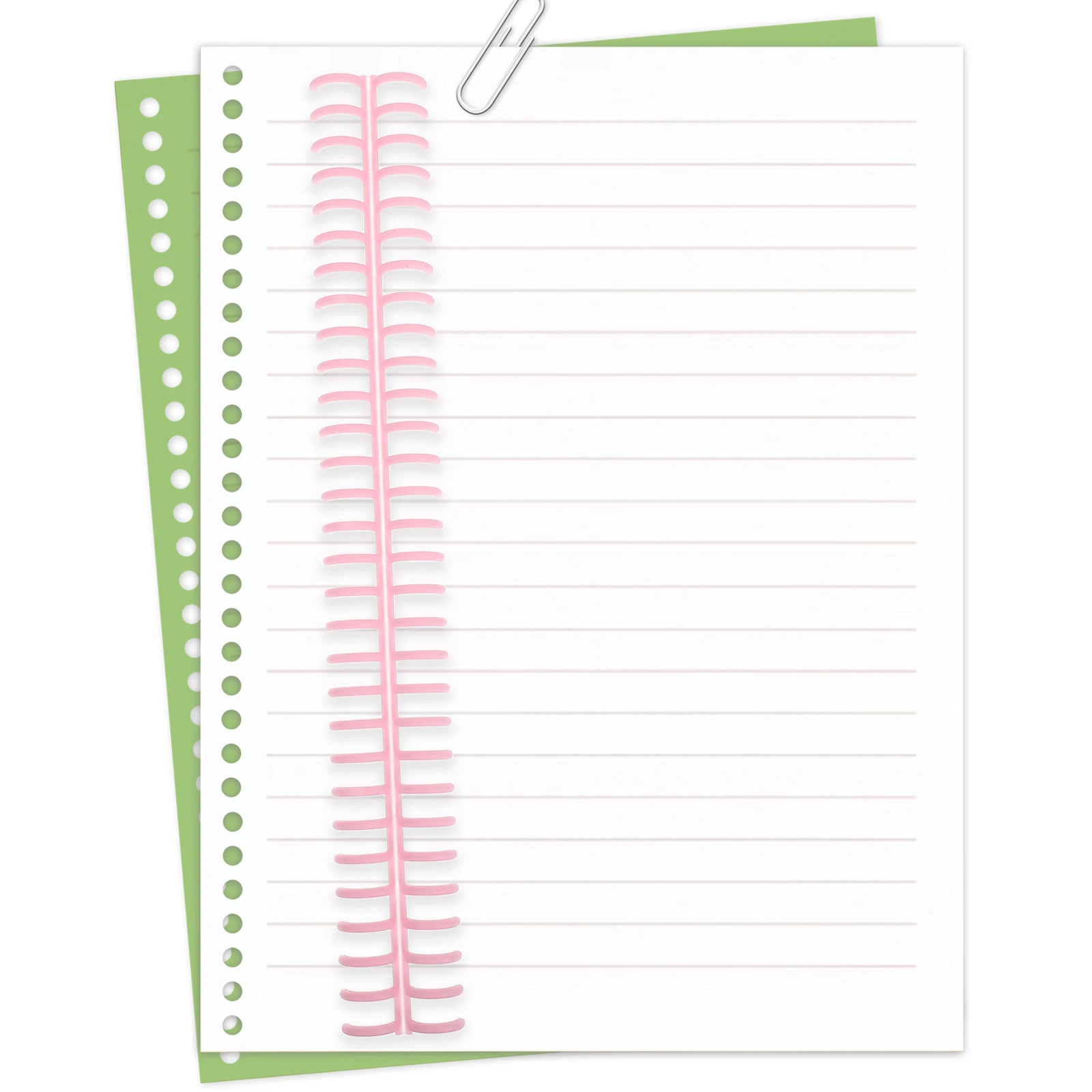 

10 Pcs Binding Ring Loose-leaf Discs Click Spines Combs Binder Coils Book Rings Plastic Accessories