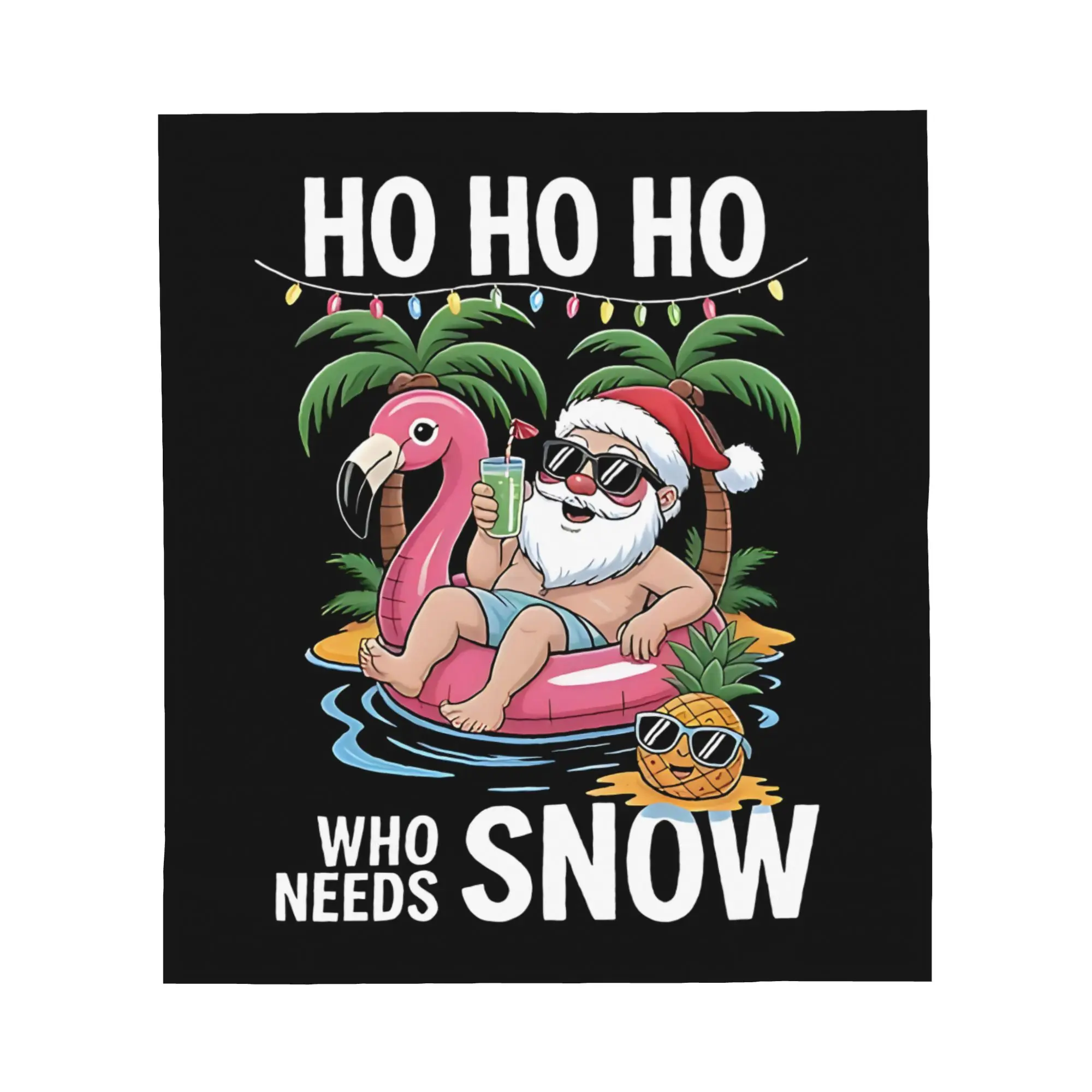 1PC Christmas Surfing Summer Beach Vacation Blanket Throw Blanket Novelty Warm Blanket All Season Gift