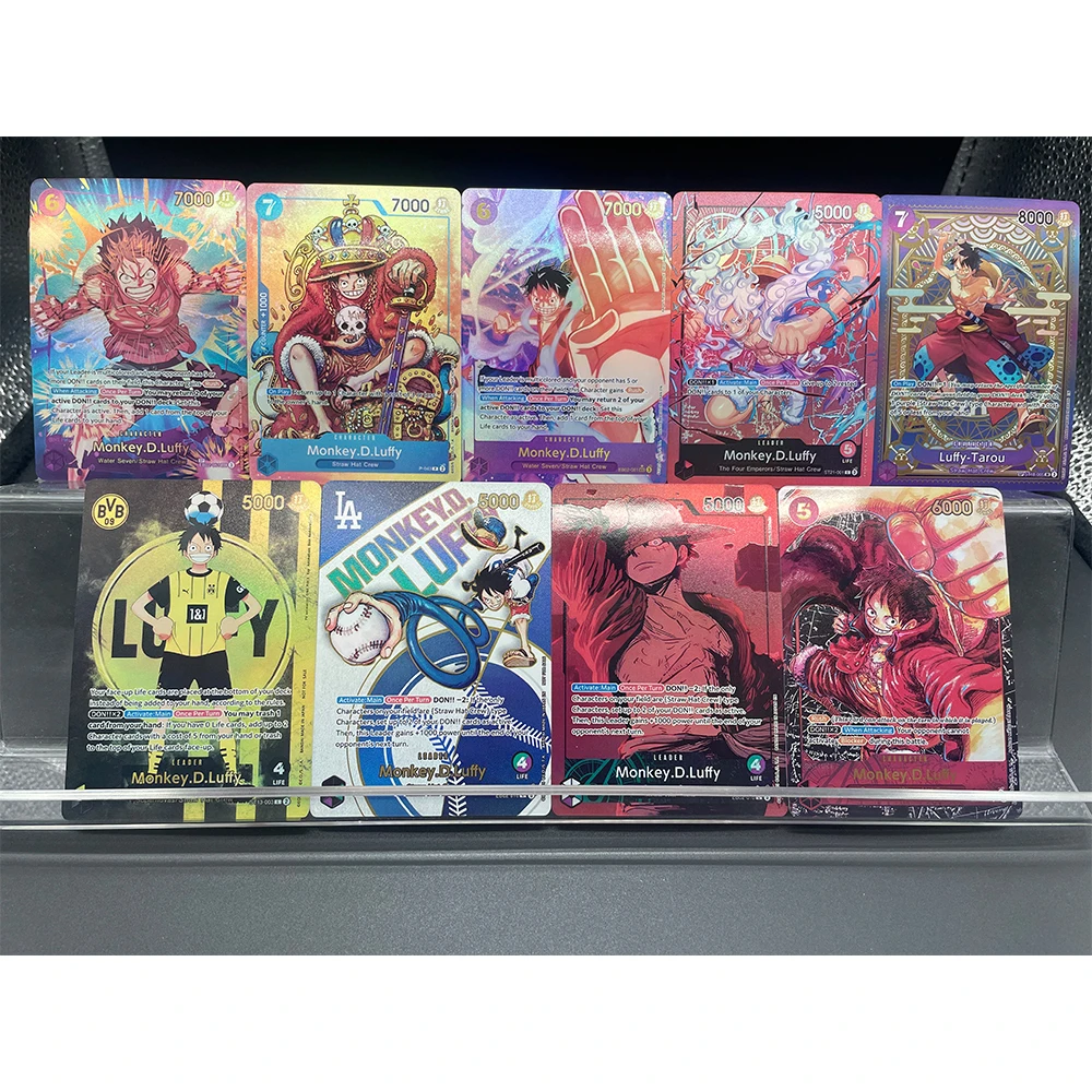 Anime Proxy OPCG Collection Card Monkey D.luffy Alt Art Eb02-010 L 25Th Collection Eng ST13-003 ST01-012 Foil Card Child Gifts