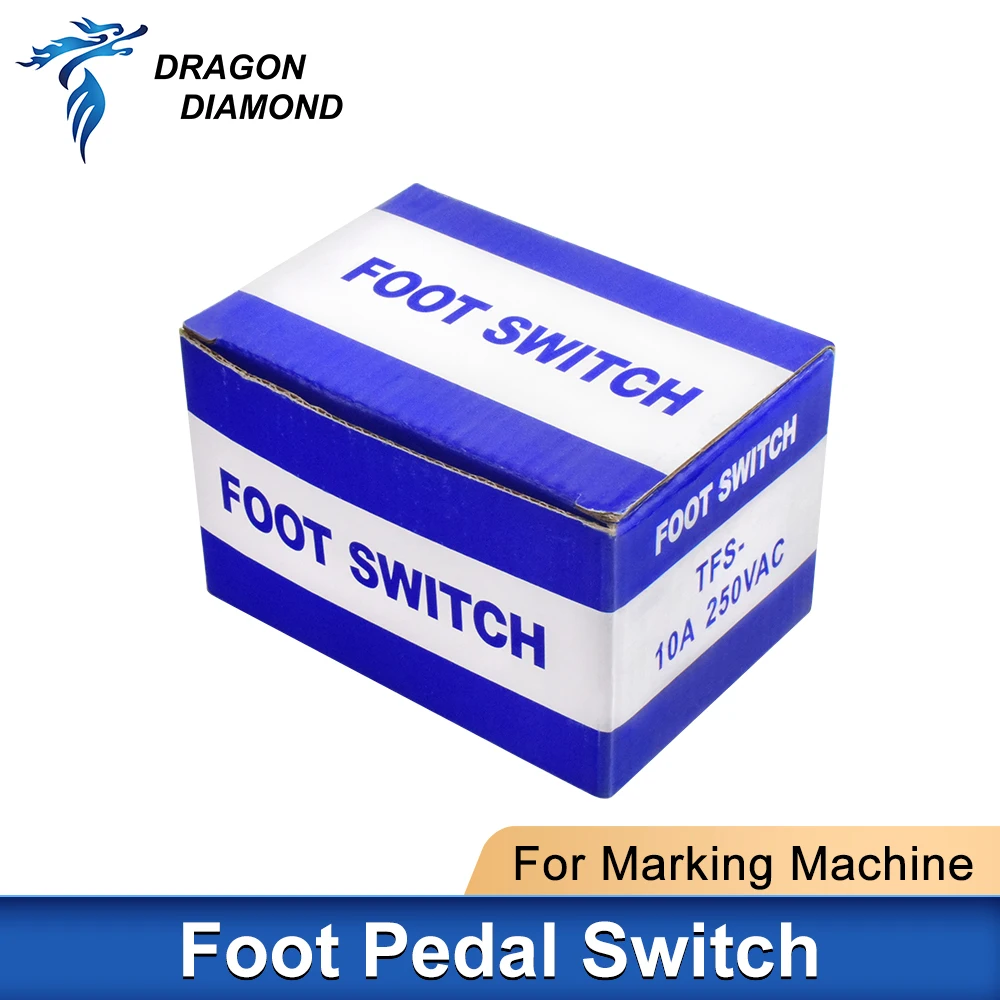 Plastic Foot Pedal Switch Anti Slip Momentary Control Switch Footswitch Electric Power Universal Use Fiber Marking Machine