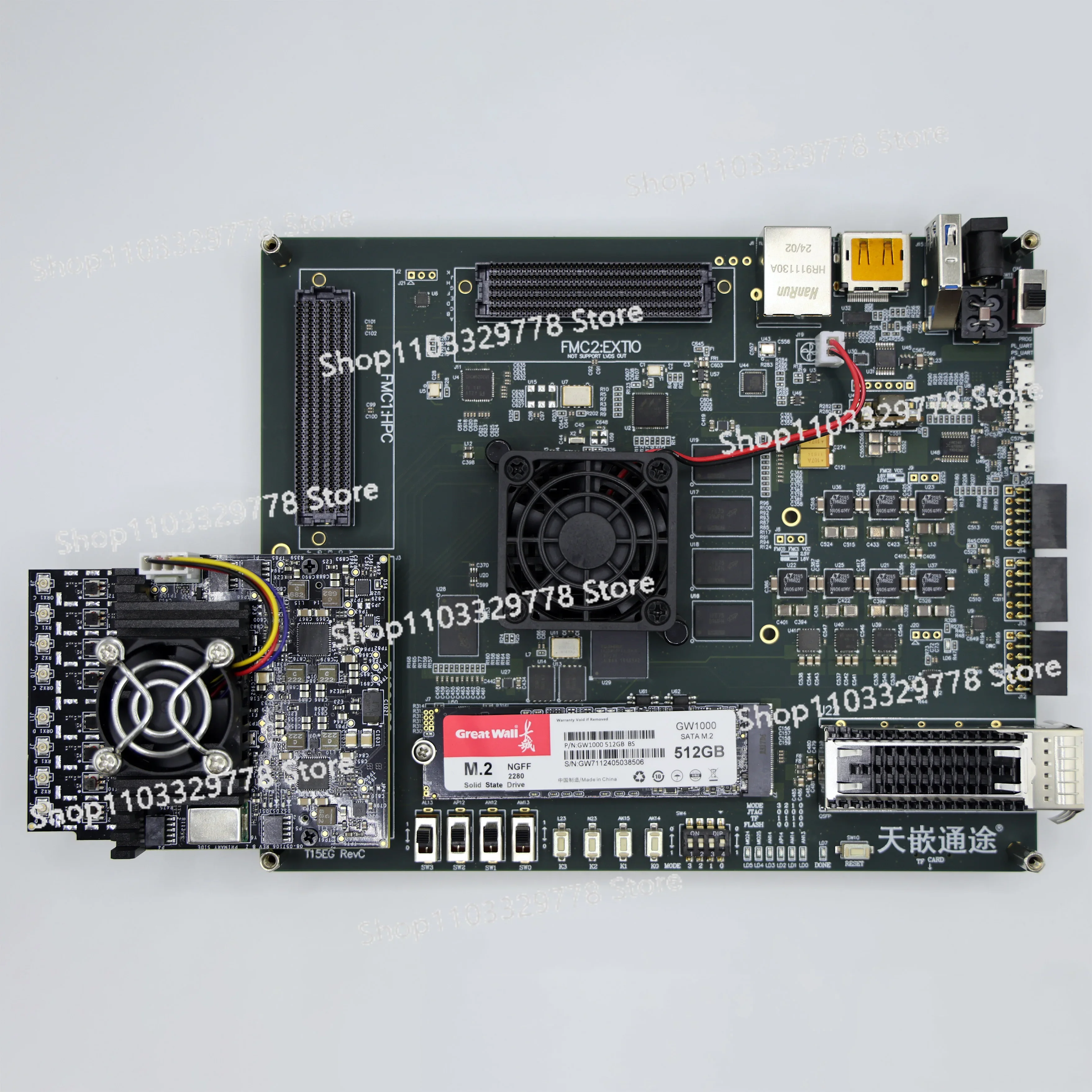 Dual ADRV9009 RF Daughter Board Ad-fmcomms8-ebz FMCOMMS8 Software Radio,