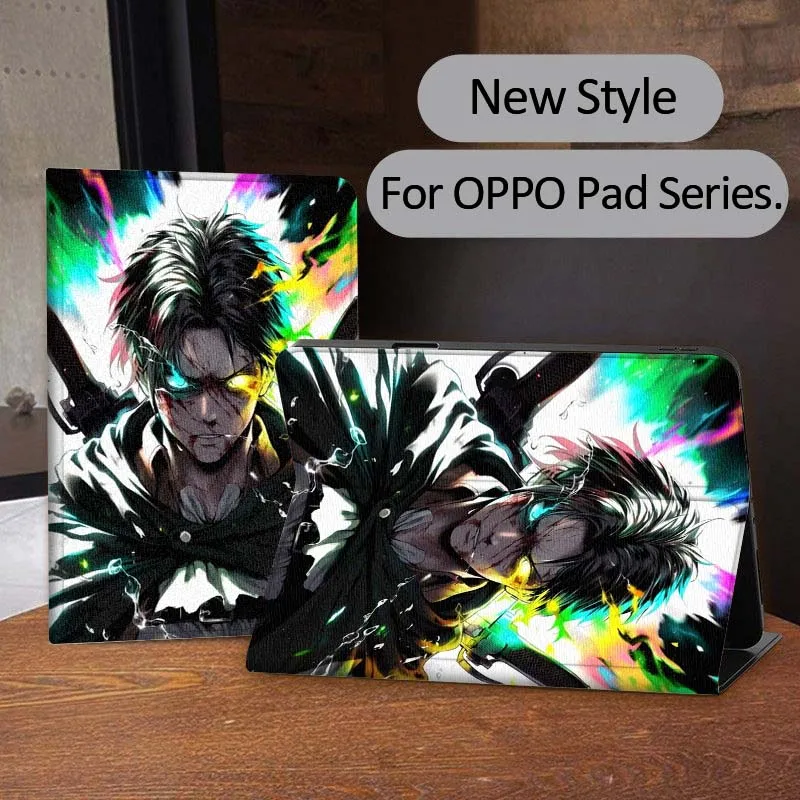 

A-Attack on T-Titans Cartoon Tablet Case For OPPO Pad 2 3 4 11 SE X Air 2 Neo Pro 12.1 10.36 11 11.4 13.2 Inch
