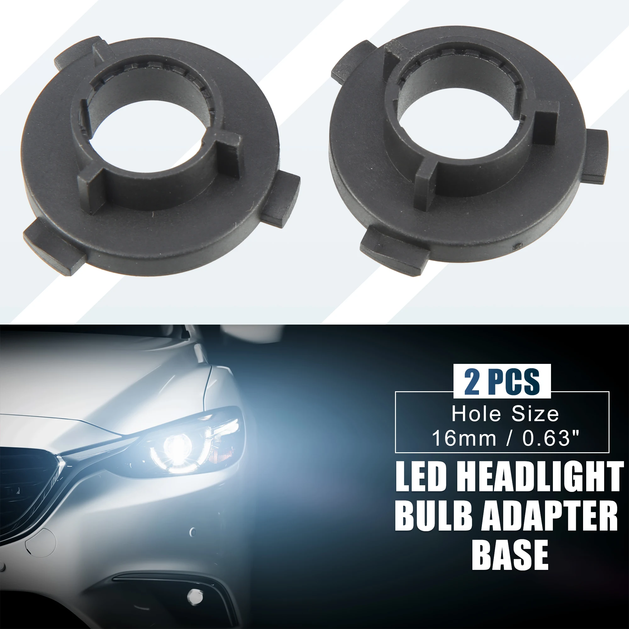 

X Autohaux H7 LED Headlight Bulb Holder Adapter Socket Base Holders Clip for Kia K3 K4 K5 Sorento Sportage R Coupe for Hyundai