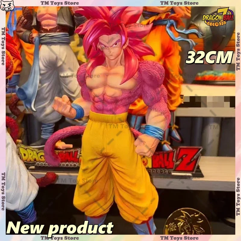 

Коллекционная фигурка Dragon Ball SSJ4 Гоку, 32 см, Супер Сайян, ПВХ, модель для игр и подарков