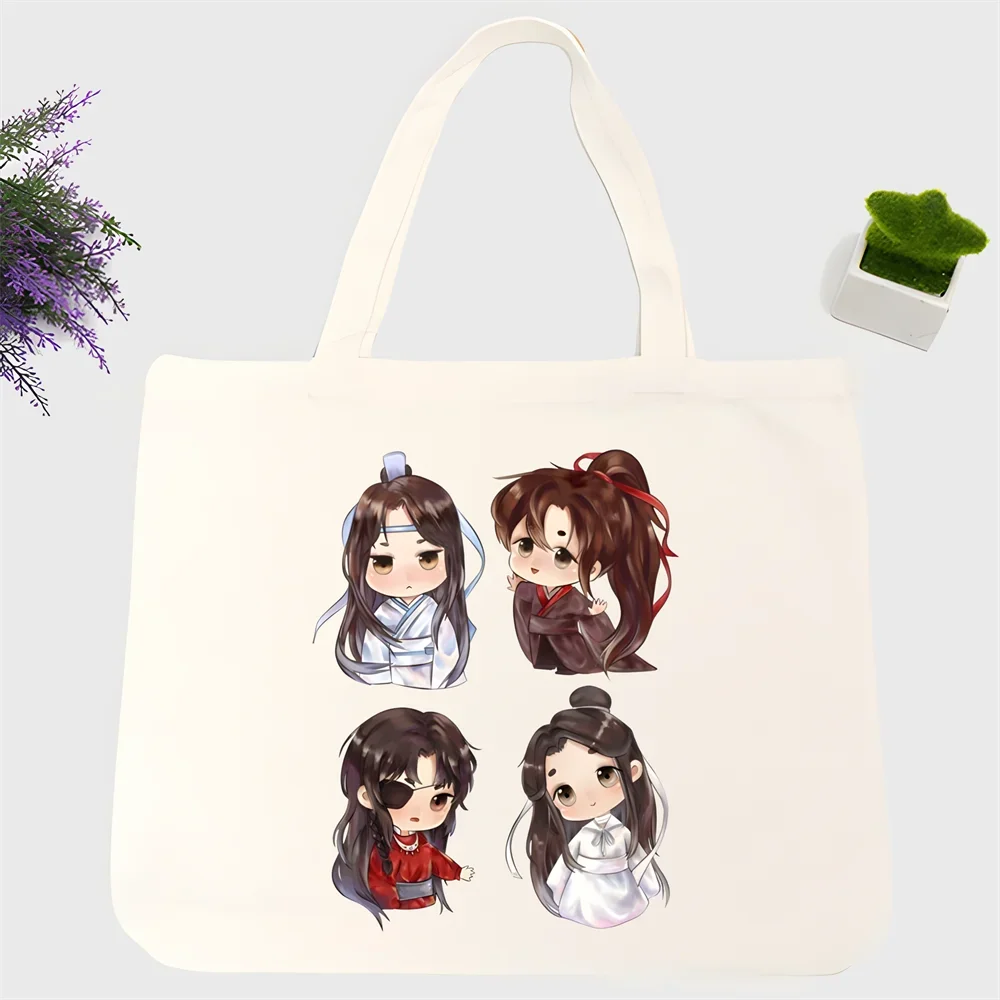 Mo Dao Zu Shi The Untamed  Lan WangJi Wei Wu Xian canvas simple print shopping bags girls fashion life casual pacakge hand bag