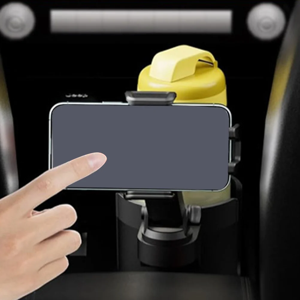 

Car Phone Cup Holder Mount Adapter Universal Fit for All Vehicles Compact Sturdy Design Easy Install No Tools Required