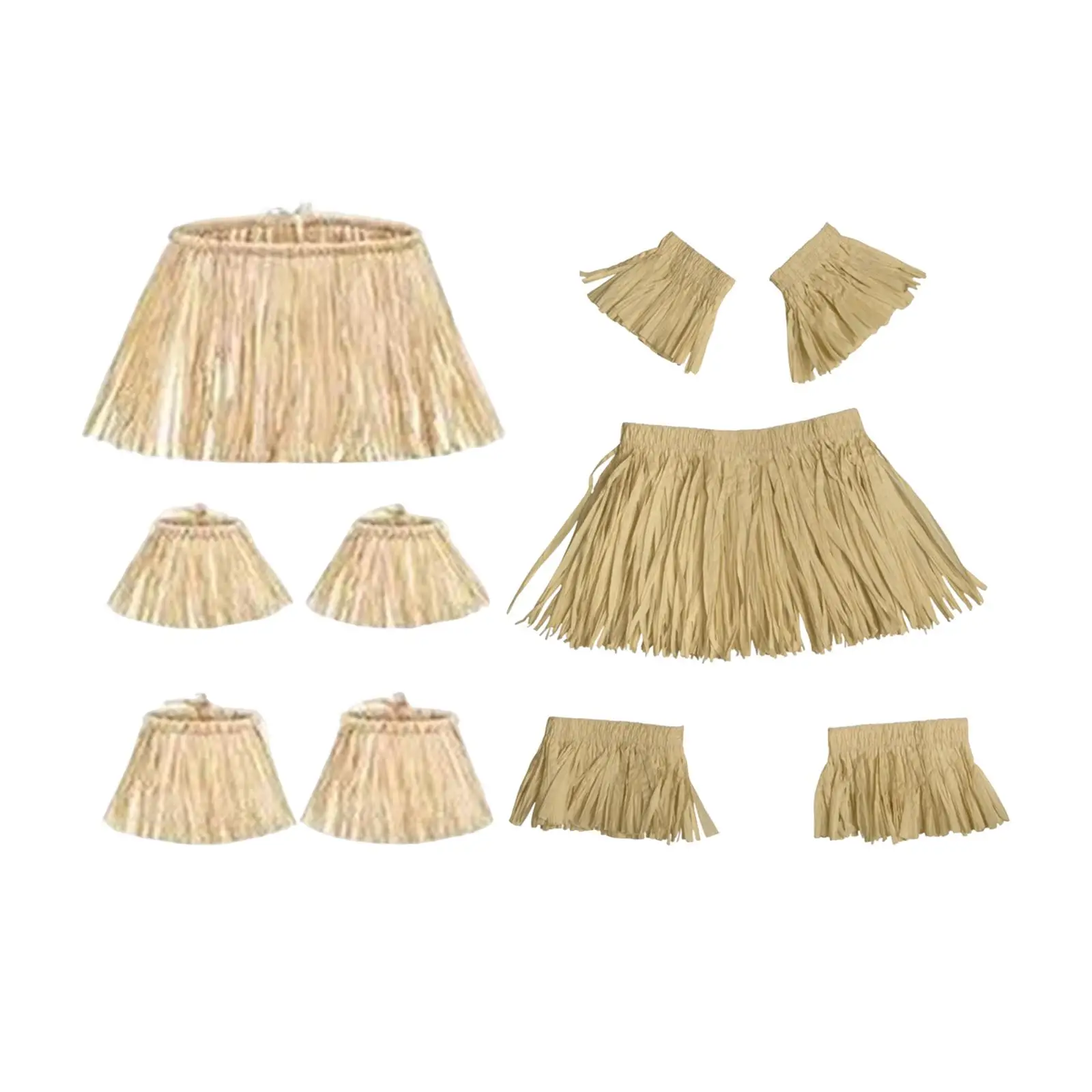 تنورة عشبية قابلة لإعادة الاستخدام لحفلات الأعياد ، زي مرن قابل للتعديل ، 5 * *