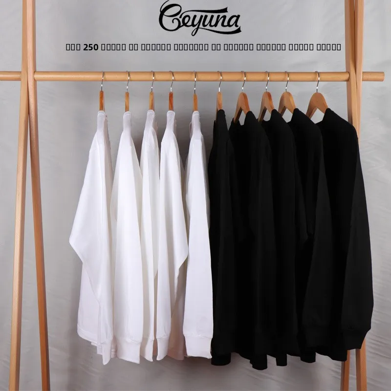 

Высококачественная мужская футболка из хлопка, повседневная, комфортная, базовая, для ежедневного использования, утолщенная, 250 г.