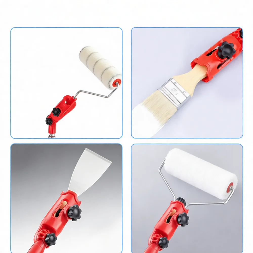 Adjustable Paint Roller Swivel Connector Universal Extension Rod Pivot Adapter Essential Home Improvement Painting Gear