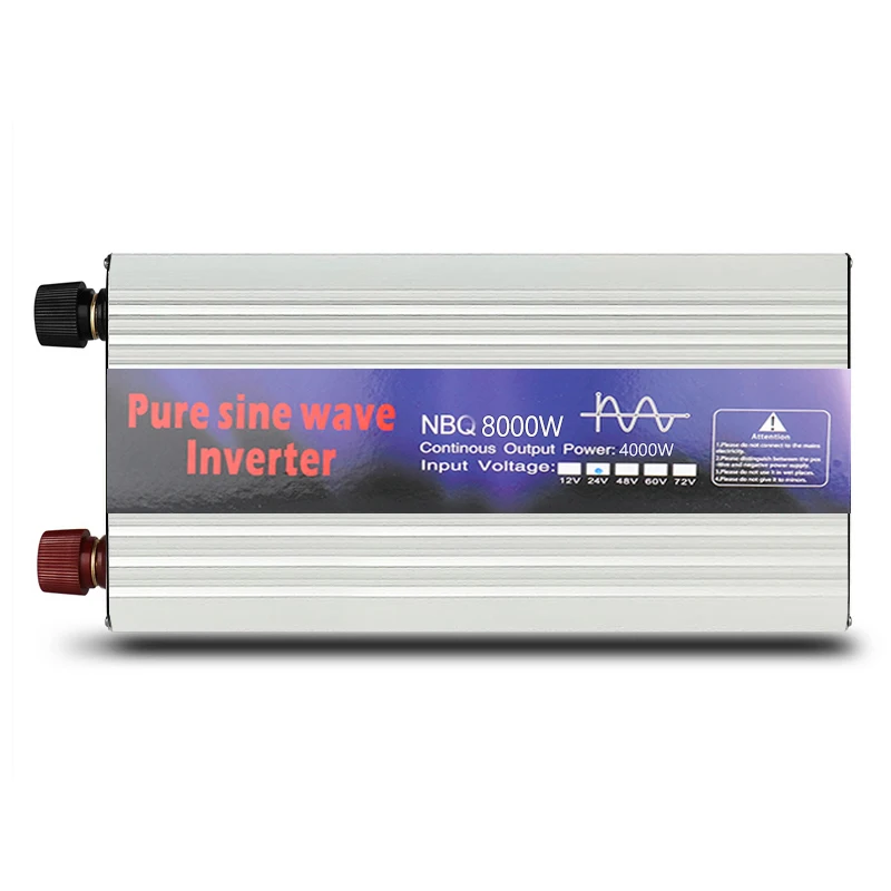 Auto Pure Sine Wave Inverter DC 12V/24V 48V/60V to AC 220V 8000W Universal Socket Voltage Power Converter 50/60Hz Car Inverter