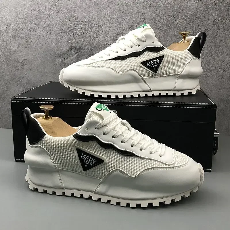 2026 Men Sneakers Casual Fashion Canvas Breathable Increased Internal Platform Shoes Street Trend Cool Mixed Colors Board Shoe