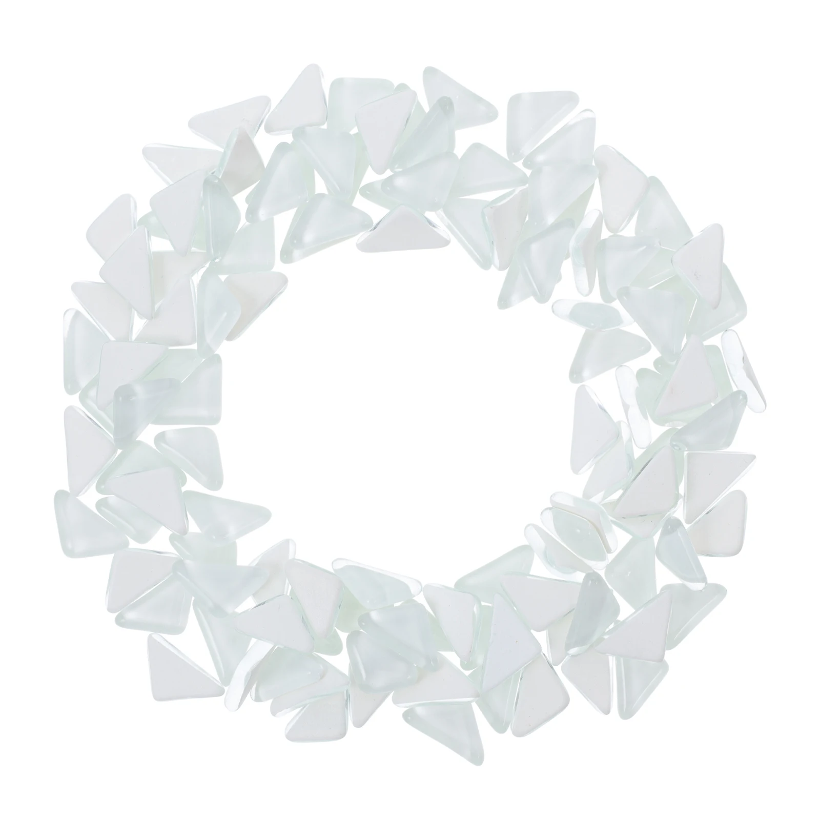 

Triangular Crystal Mosaic Tiles Glass Ceramic Craft Tiles For Home Decor School Art Projects Durable Transparent Diy