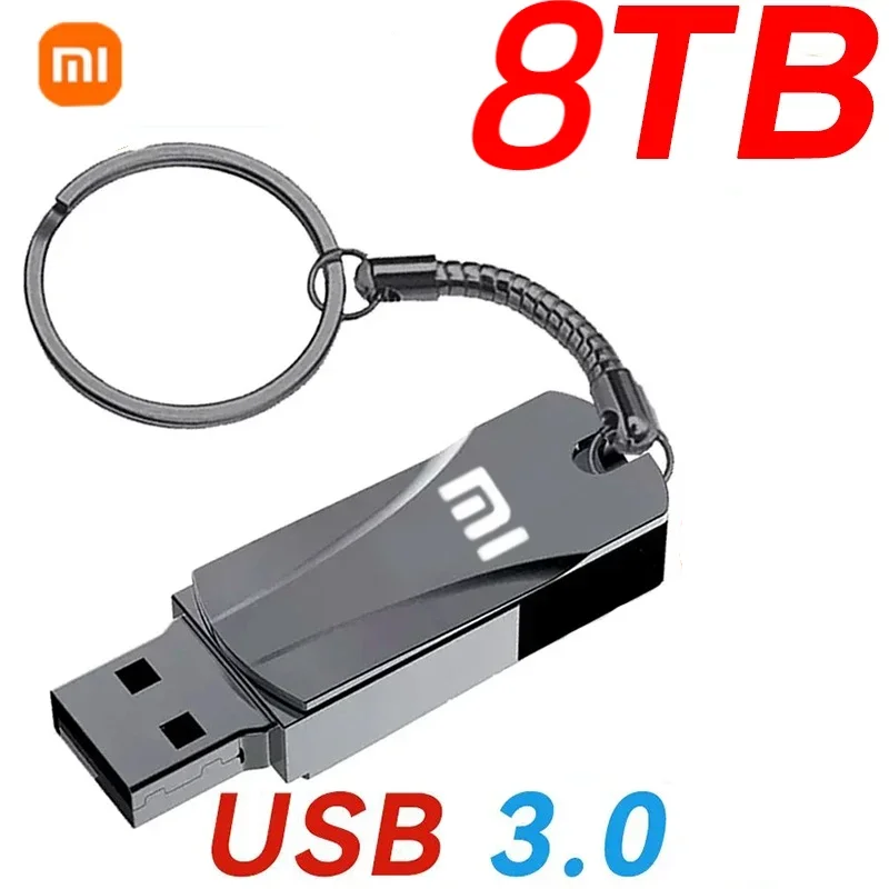 Xiaomi-U Disk Metal Flash Drive, USB 3.0, Transfert de fichiers haute vitesse, 8 To, 4 To, Étanche, Ultra-grande capacité, Ordinateur, Pen Drive, 16 To