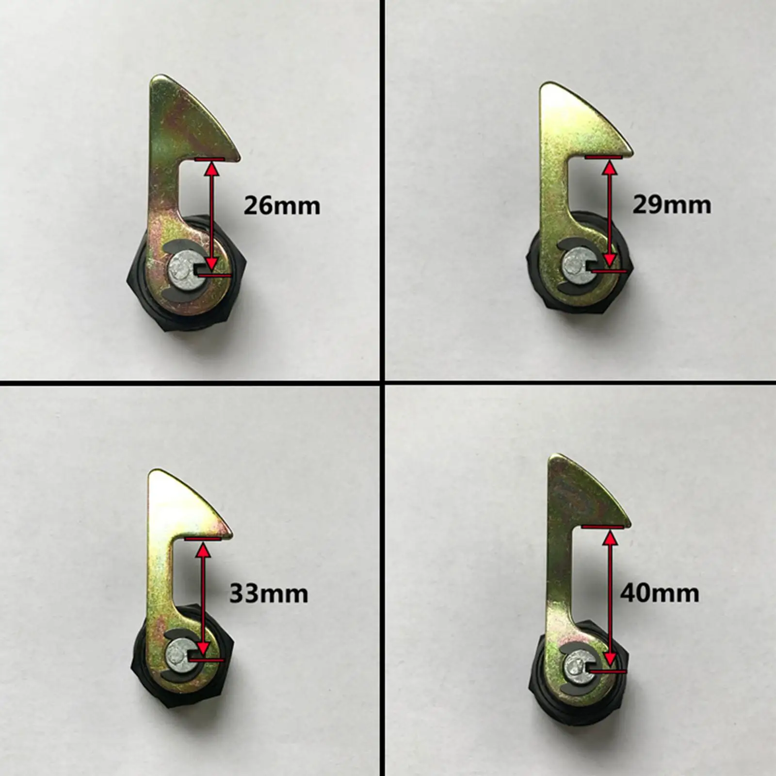 خطاف قفل صندوق الدراجة النارية العملي، استبدال الصندوق الخلفي المعدني للدراجات النارية والدراجات النارية الكهربائية #2