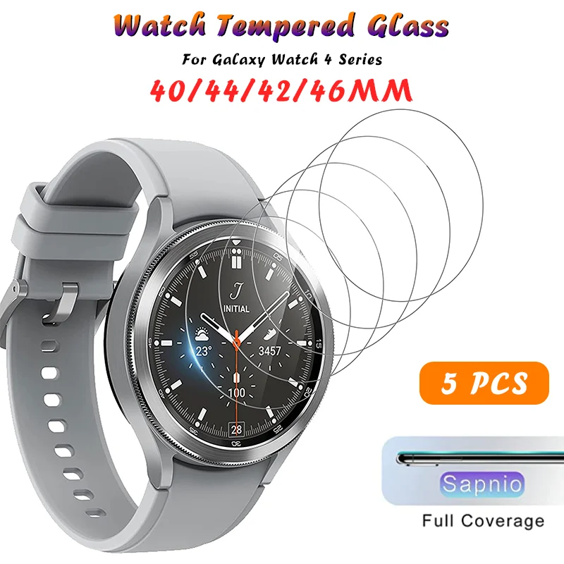 

Tempered Glass for Samsung Galaxy Watch 4 40mm 44mm Screen Protector 2.5D Protective Film for Galaxy Watch 4 Classic 42mm 46mm