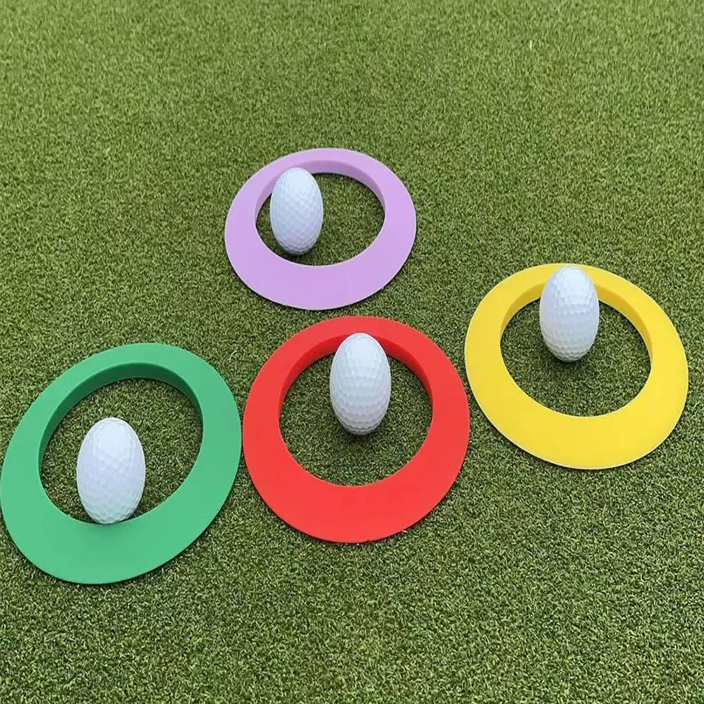 

Portable Putting Practice Tool Travel-friendly Putting Ring Silicone Golf Putting Ring for All-direction Practice for Golfers