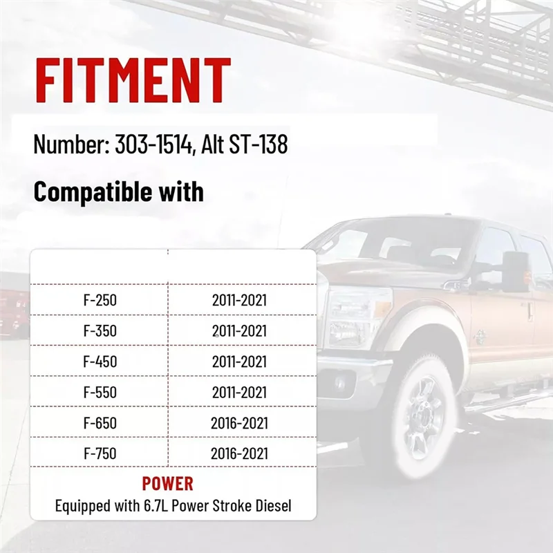 

6.7L Rear Crankshaft Seal Installer Tool 303-1514 For Ford Super Duty F-250, F-350, F-450,F-550 2011-2019