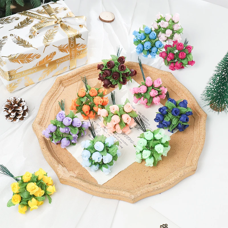 60/120Pcs 6cm 인공 장미 꽃 꽃다발 실크 가 - Baby Breath Dried 리뷰 및 가격