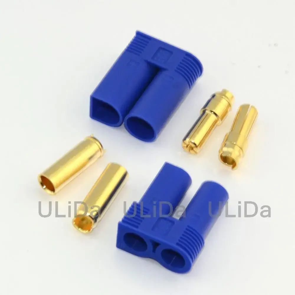 1 Pair Male + Female 5mm EC5 Bullet Connector Plug Adapter Battery