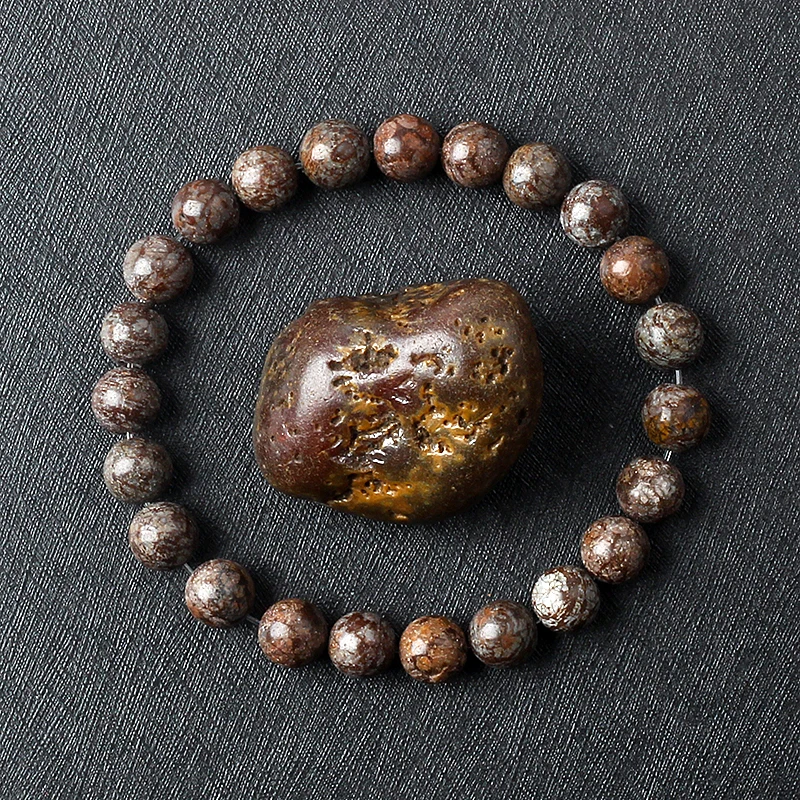 Vintage Coffee Snowflake Jaspers Beads Bracelets Men Reiki Energy Chakra Natural Stone Bracelets for Women Jewelry Pulsera Gifts image 5