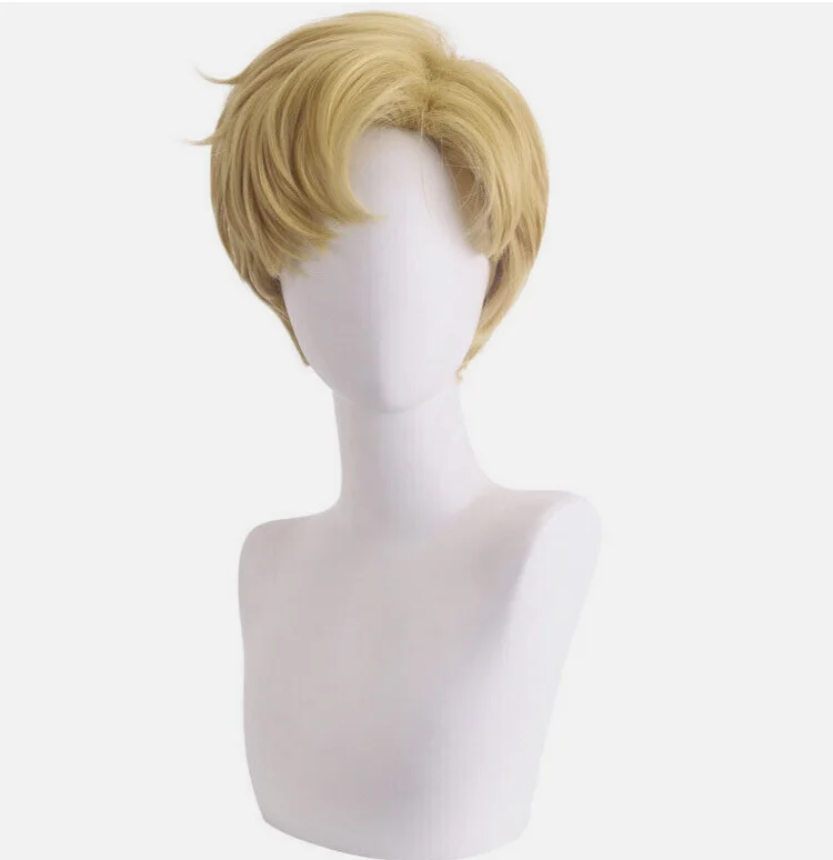 Haruka Ten'ou Sailor Uranus Cosplay Wigs 28cm Women Short Blonde Synthetic Hair