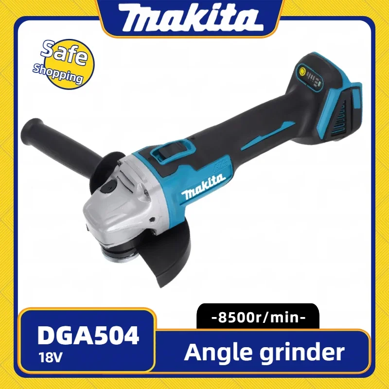 Makita DGA504 18V 6.0Ah 125mm Brushless Lithium Battery Angle Grinder Rechargeable Cutting Machine Multi-functional All-in-one B