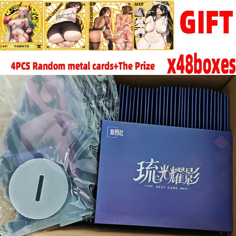 2024 Goddess Story  63x88mm Glaze Shadow Cards Booster Box Anime Game Card Child Kids Table Toys For Family Birthday Gift