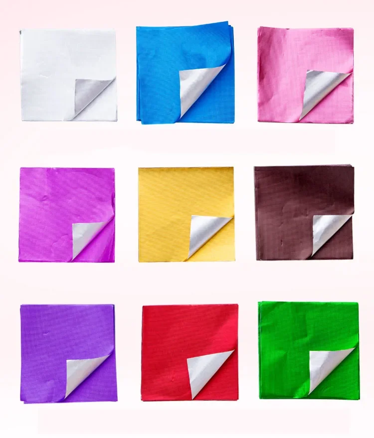 15*15cm 300pcs,Nine colors chocolate wrapping tin foil covered,chocolate, candy aluminum foil Embossing paper wholesale