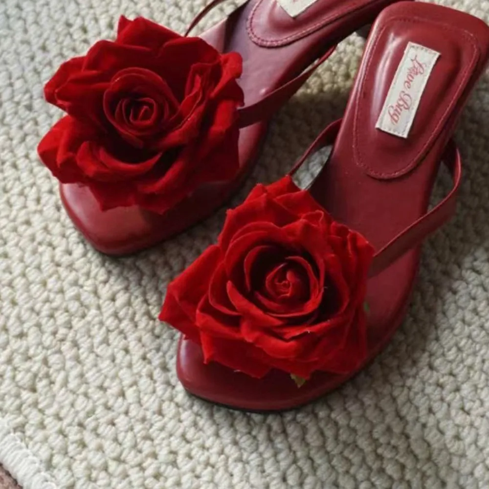 1 Pair Simulation Coloful Butterfly Orchid Shoe Flowers Fashion Thai Fairy Butterfly Flower Shoe Buckles Decorate The Upper