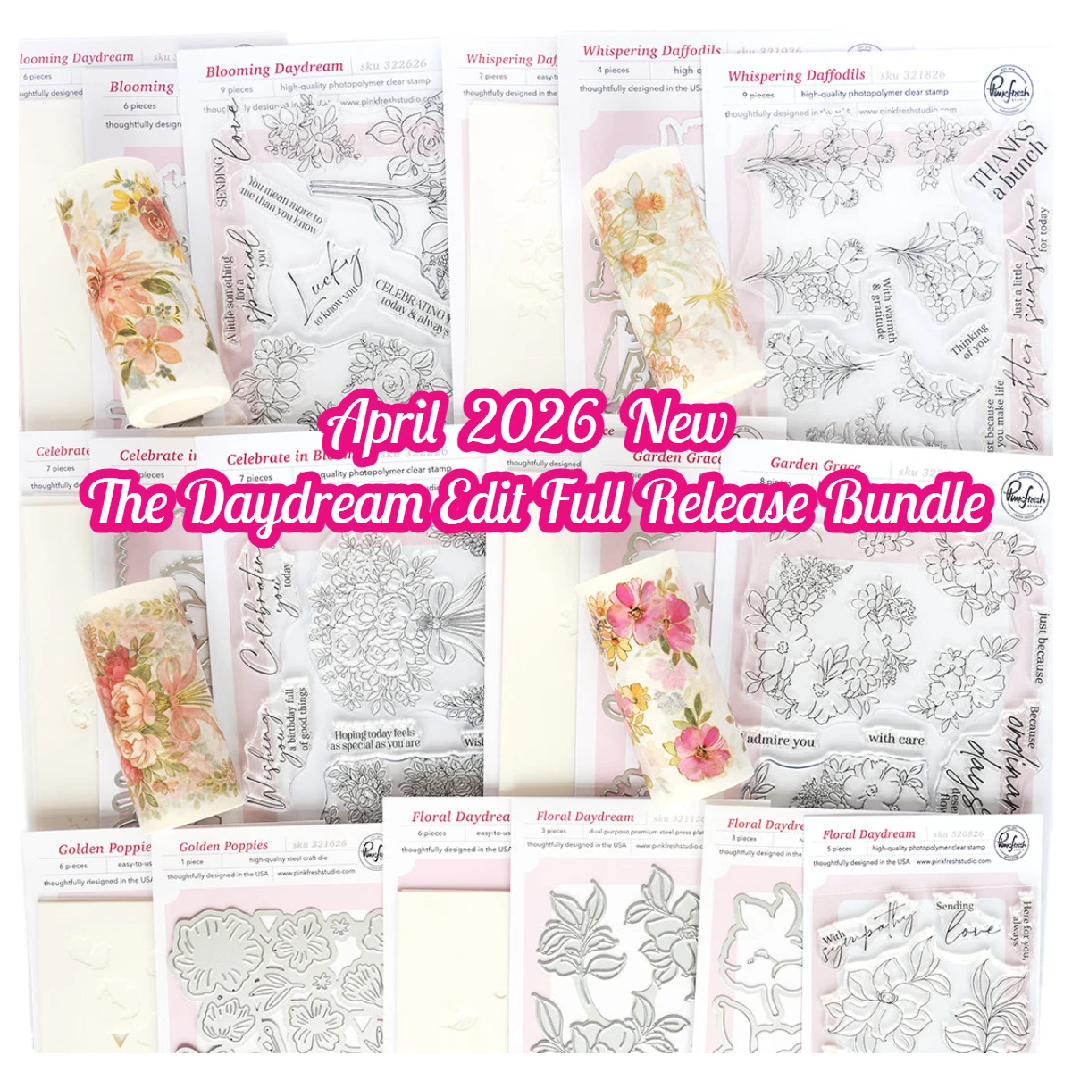 

The Daydream Edit Full Release Bundle New Metal Cutting Dies Stamps Stencil Washi Scrapbook Diary Decoration Embossing Template