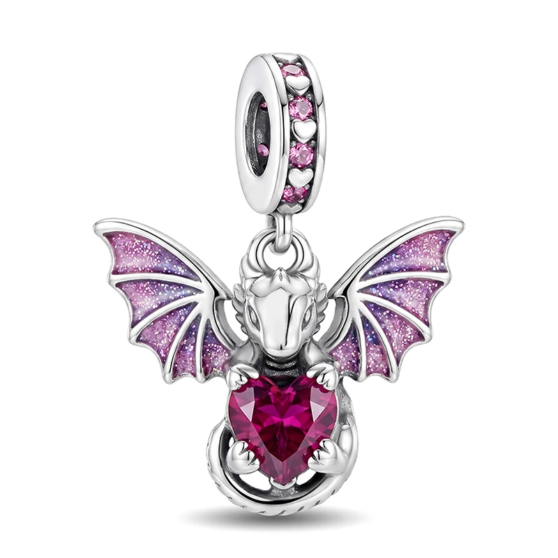 925 Sterling Silber Exquisite Niedliche Himmel-Land-Meer-Tier-Serie Charm-Anhänger für Armbänder DIY Hochwertiger Damenschmuck – Detail 17