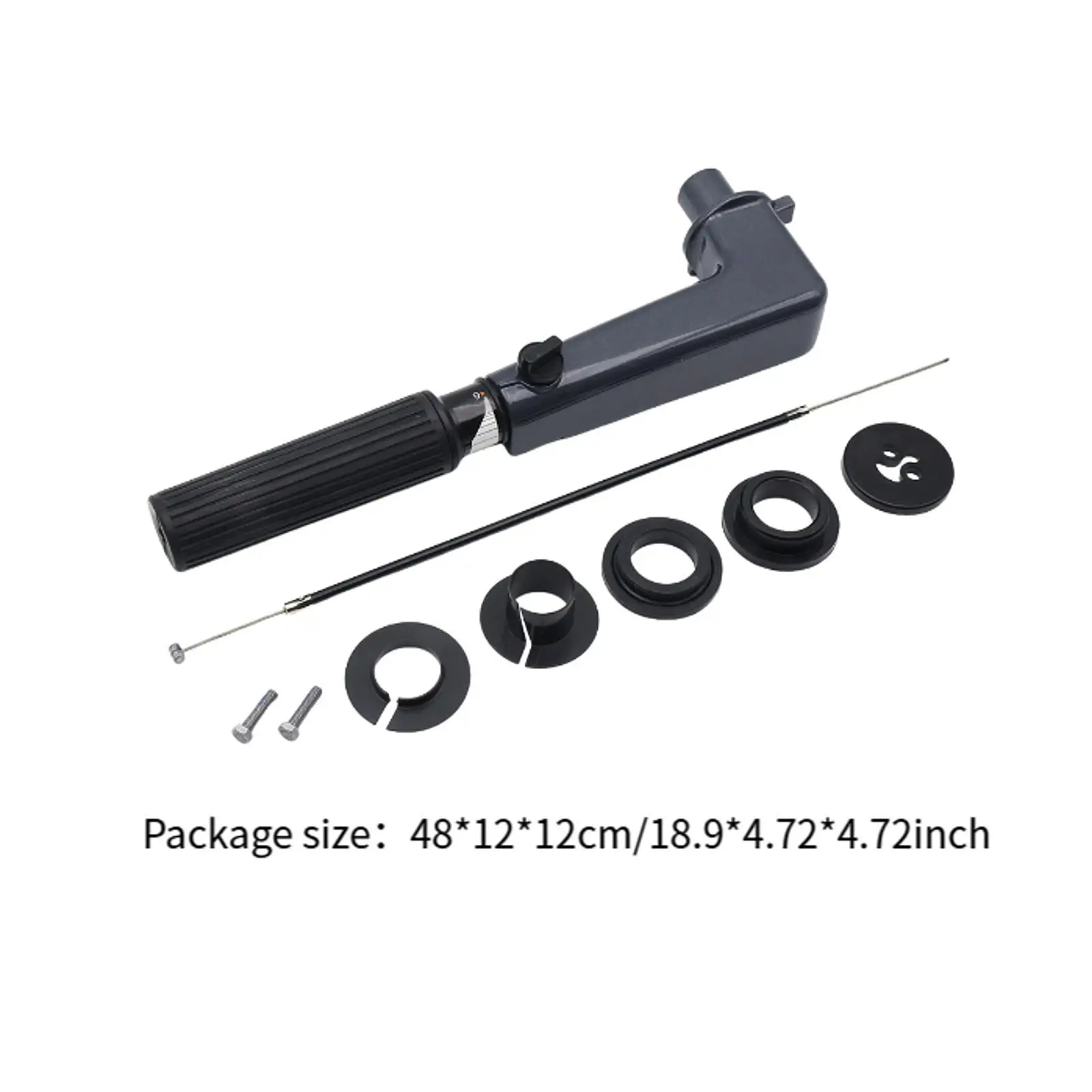 

Steering Tiller Arm Assembly Heavy Duty Outboard Control Handle Replacement for Yamaha 2 Stroke 5HP Engines