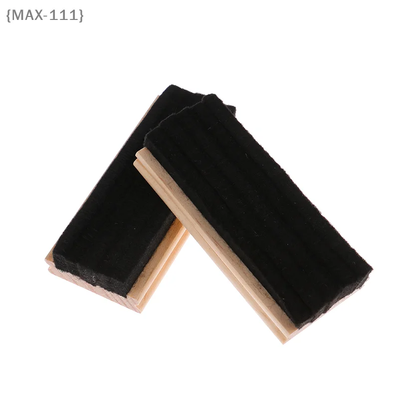 【Fe】Wool Felt Chalkboard Eraser - Wooden Handle Classroom Duster for Efficient Blackboard Cleaning