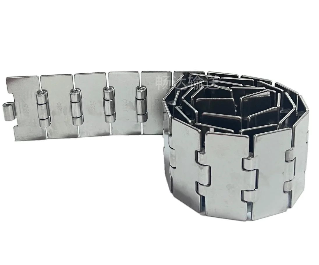 1Meters  Width:88.9mm Food Grade 304 Stainless steel chain plate 812 single-stranded pitch 38.1