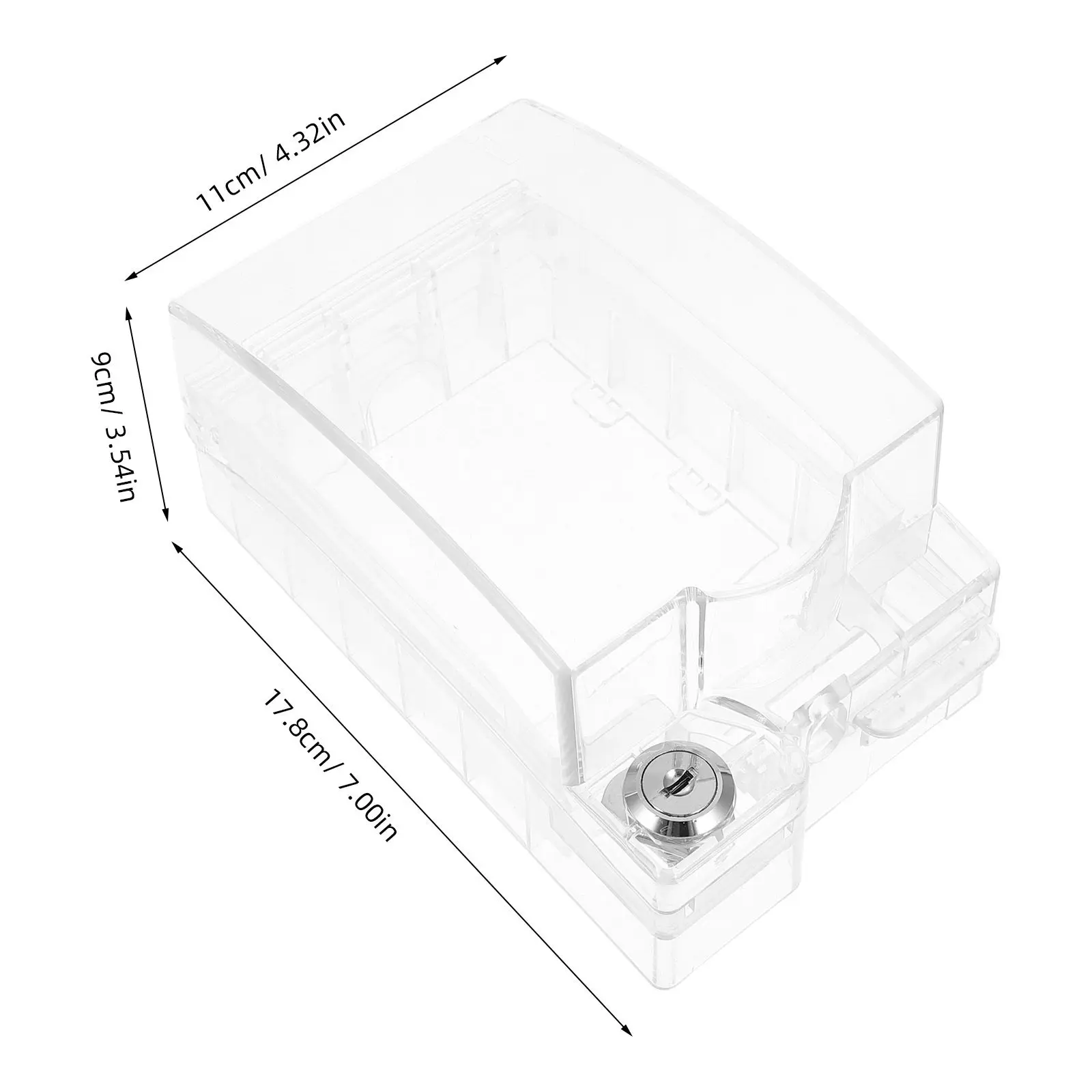 Waterproof Transparent Plastic Switch Cover Elevated Splashproof Protective Socket Box 86 Type Wall Switch Protector Dustproof