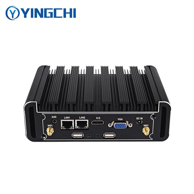 Imagem -06 - Yingchi-mini pc Intel i3 4005u 5005u i5 4200u i7 4500u J4125 J6412 Lan Fanless Dual x Rs232 Micro Computador Industrial