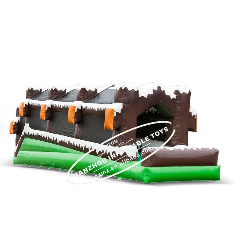 Inflatable Snow Toboggan Run, Winter Sledding Slide, Christmas Holiday Rollerbaan, Snow Tube Track