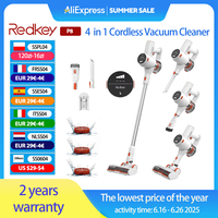 Redkey P8 Cordless Vacuum Cleaner 250W 25Kpa Car Vacuum Cleaner 6 in 1 Handheld Wireless Vacuum With Touch Screen LED Light