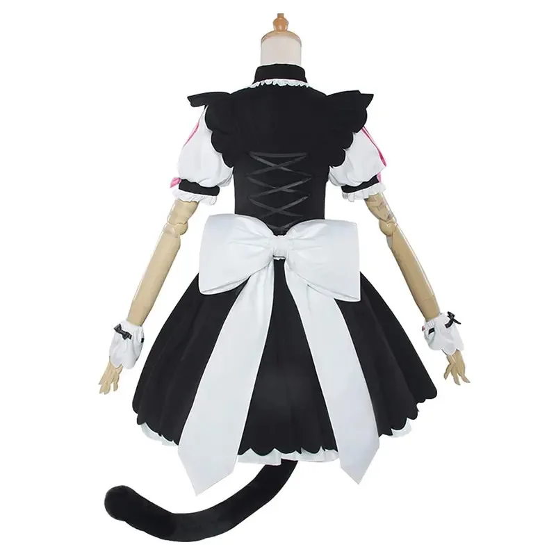 Anime NEKOPARA Cosplay Chocolate vainilla OVA vestido de sirvienta disfraz delantal vestido uniforme traje gato Neko chica Sexy lindo Halloween