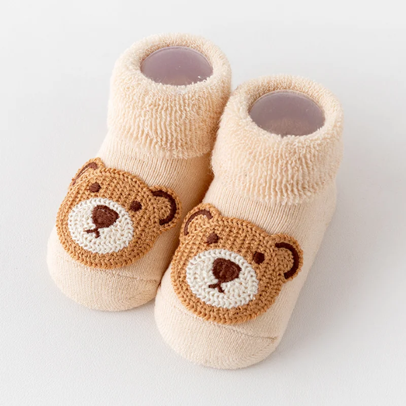 جوارب جديدة للخريف والشتاء سميكة ودافئة للأطفال والرضع