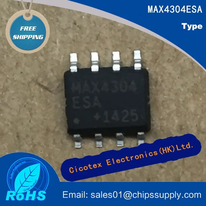 5pcs/lot MAX4304ESA MAX4304ESA+T SOP8 IC OPAMP VFB 740MHZ 8SOIC