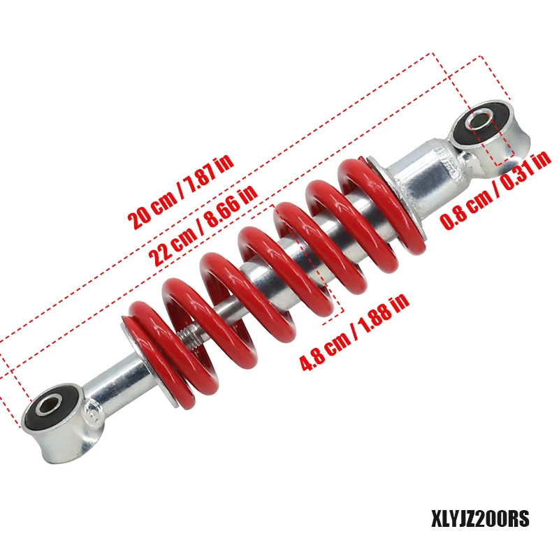 دراجة نارية امتصاص الصدمات 220 مللي متر ل 49cc تعليق صغير الربيع ATV حفرة الترابية دراجة نارية الملحقات