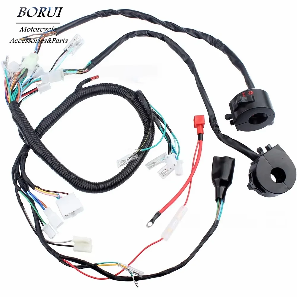 Motorcycle Wiring Harness Circuit Switches for ZJ125 CG125 125cc Italika DT125 FT125